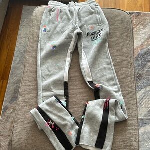 Karenthia Heather Grey Stacked Track Pant